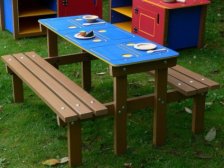 Junior Picnic Table  Maze Play Table  Reversible Top